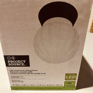 Project Source LED Flush Mount Ceiling Light Fixture Brand New in Box